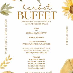 Herbst-Buffet in Burg Bruch